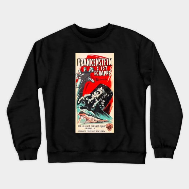 Frankenstein S'Est Échappé 1957 Crewneck Sweatshirt by Pop Fan Shop